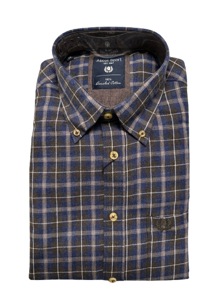 Camicia in Flanella Manica Lunga 15684-212 Ascot Colore 32 - Blocco94