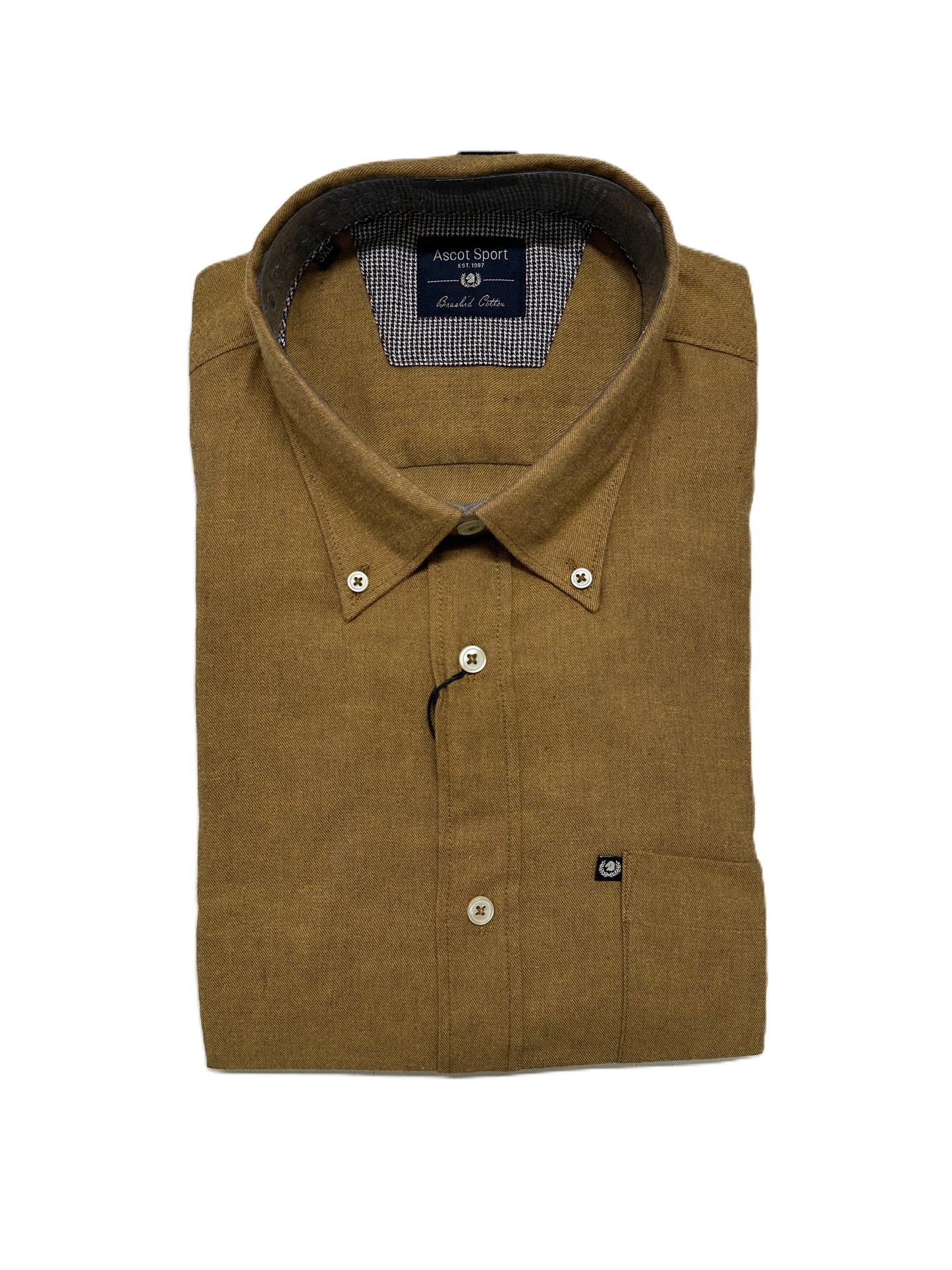 Camicia Manica Lunga Ascot Taglie Forti in Flanella 86-509 Col09