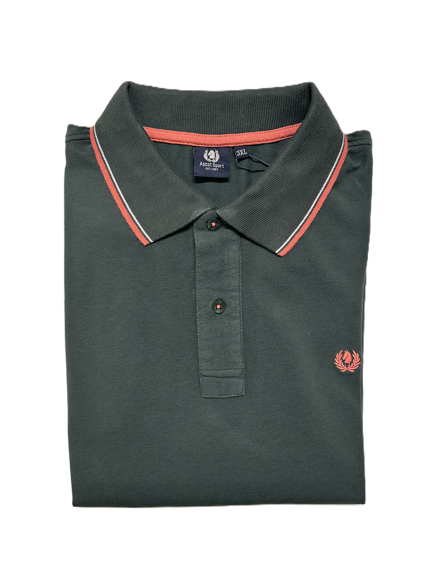 Polo Mezza Manica Taglie Forti in Piquet Ascot 88-557