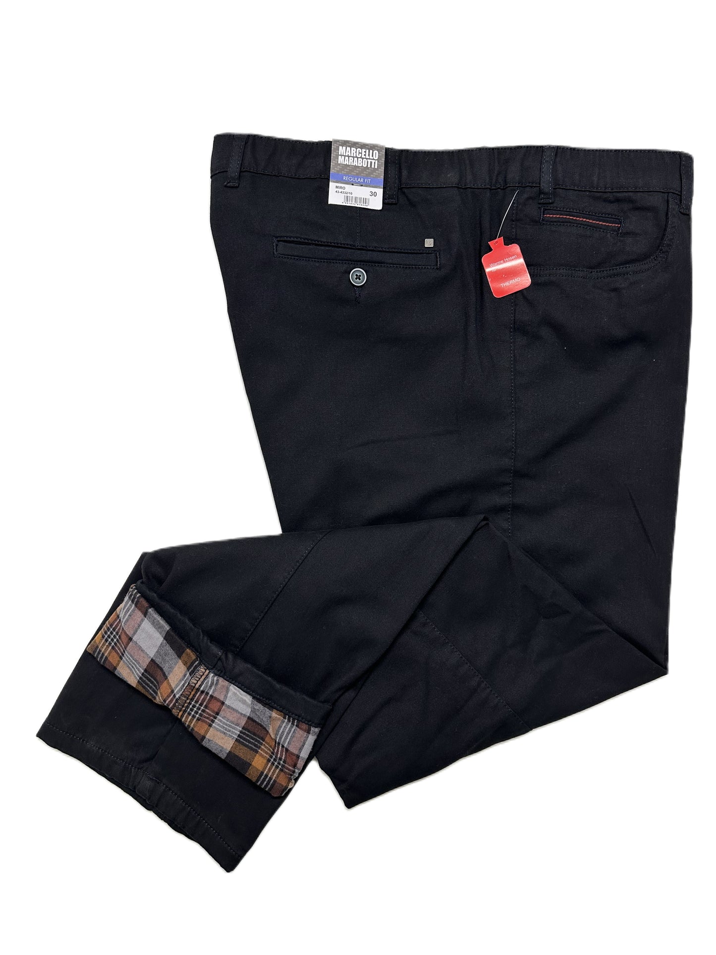 Jeans Caldo Cotone Foderato Miro Taglie Forti Marcello Marabotti