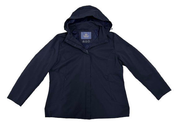 Virginia Blu Giubbino Leggero Donna Taglie Comode Rihanna