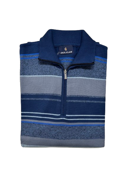 Maglia 5006 Mezza Zip Sail Club by Vele dei Mari Taglie Forti