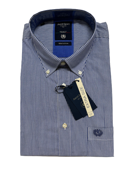 Camicia Manica Lunga Ascot Taglie Forti 15673-512 Col32 - Blocco94