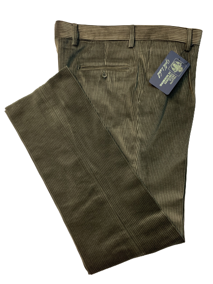 Pantalone Velluto Classico Senza Pence Drop 4 Duca Visconti di Modrone Blocco94 - Blocco94