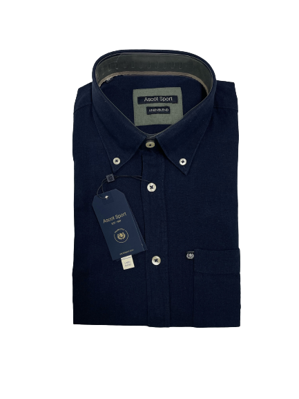 Camicia Misto Lino Manica Lunga Ascot 15562-209 Colore 60 - Blocco94