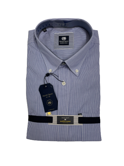 Camicia Manica Lunga Ascot Taglie Forti 15573-504 Col01 - Blocco94