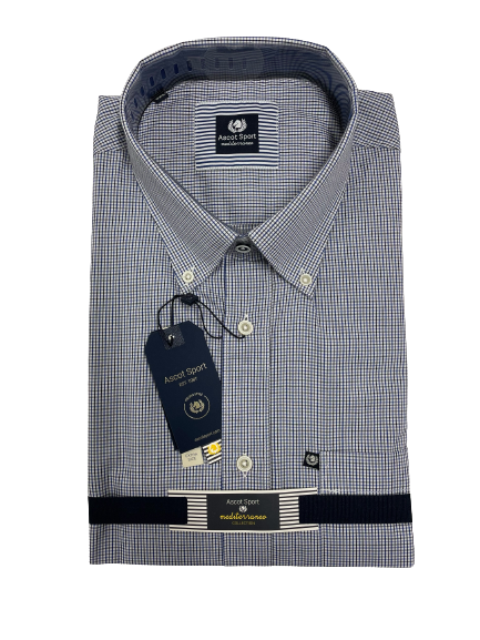 Camicia Manica Lunga Ascot Taglie Forti 15573-504 Col30 - Blocco94
