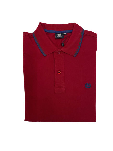 Polo Manica Lunga in Piquet Ascot 15588-307 Rosso 41 - Blocco94