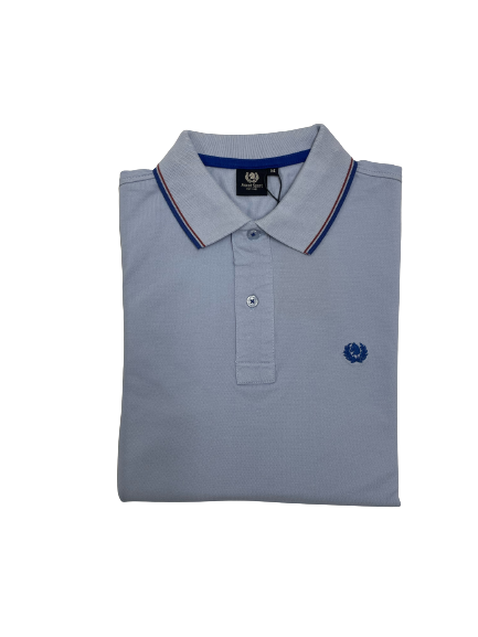 Polo Manica Lunga in Piquet Ascot 15588-307 Azzurro 56 - Blocco94