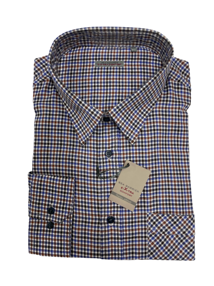 SHEIN CURVE Taglie Forti Soprabo con stampa quadri colletto a SHEIN CURVE Taglie Forti Soprabo con stampa quadri colletto a