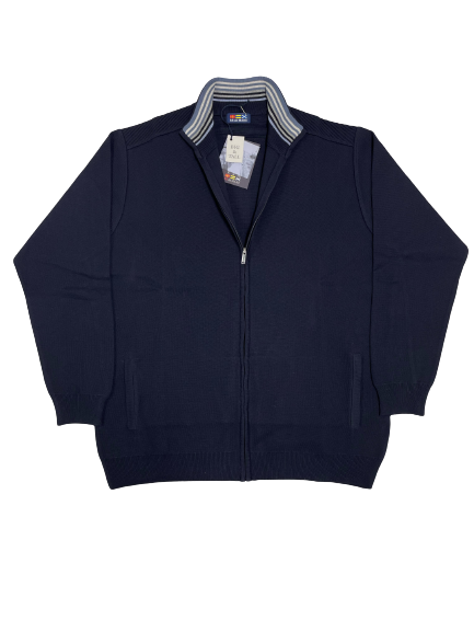 Giacca Full Zip Re del Mare Taglie Forti 22.3250 Blu - Blocco94