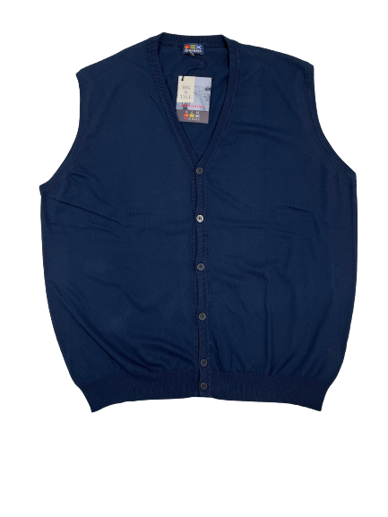 Gilet Bottoni Senza Maniche Re del Mare Taglie Forti 2.15X Avio - Blocco94