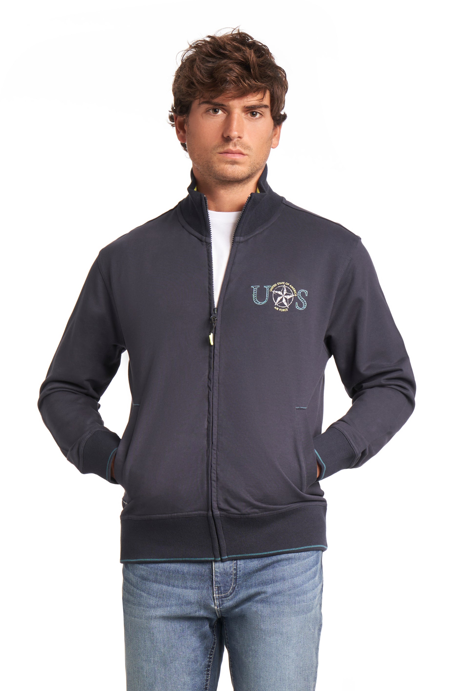 Felpa Leggera 31F9305 Be Board Blu - Blocco94