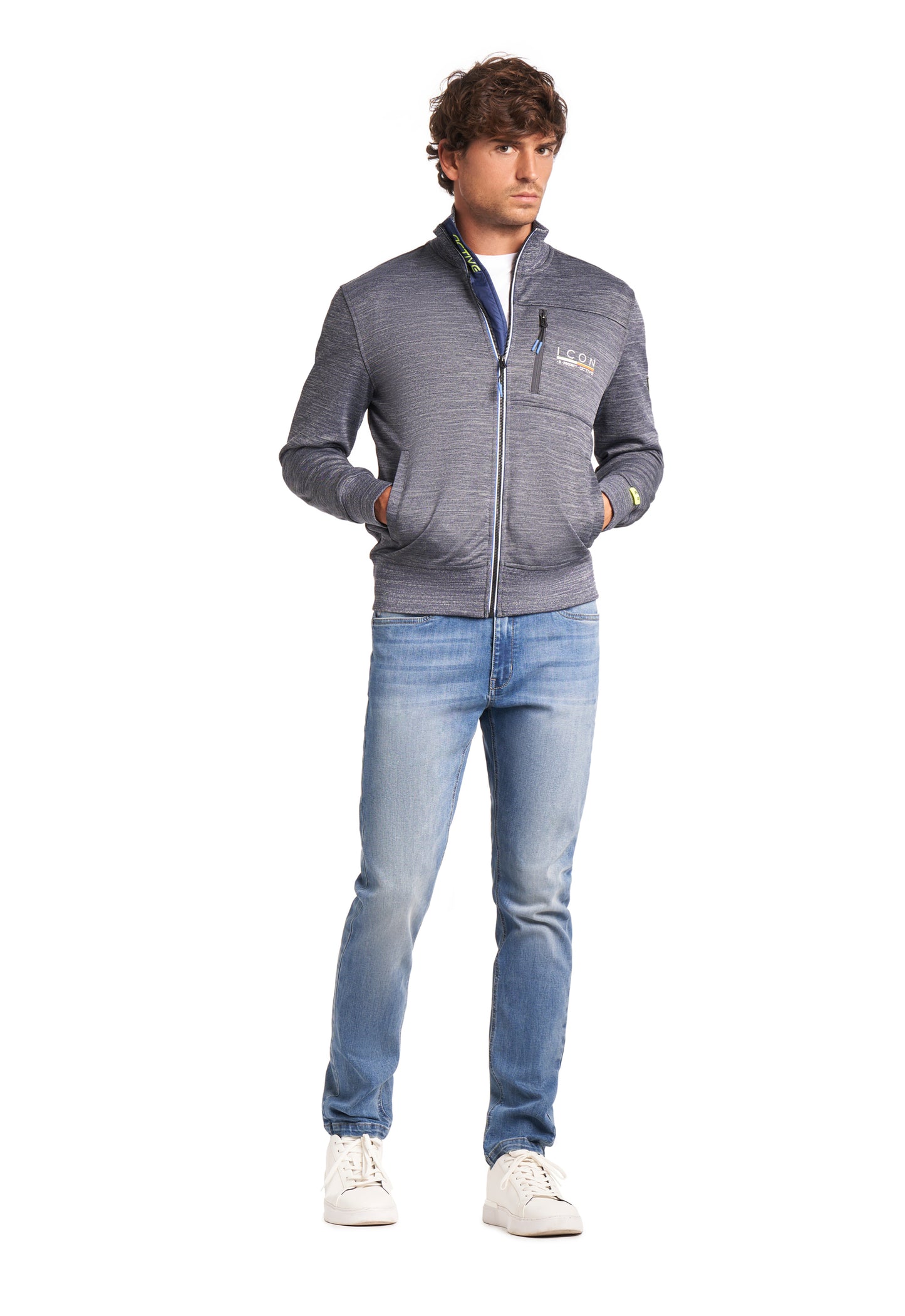 Felpa Leggera Be Board 31F9310C Taglie Forti Blu - Blocco94