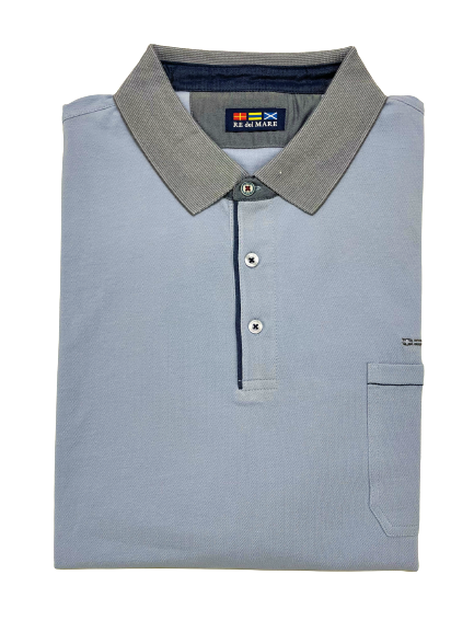 Polo Moschino in piquet con taschino