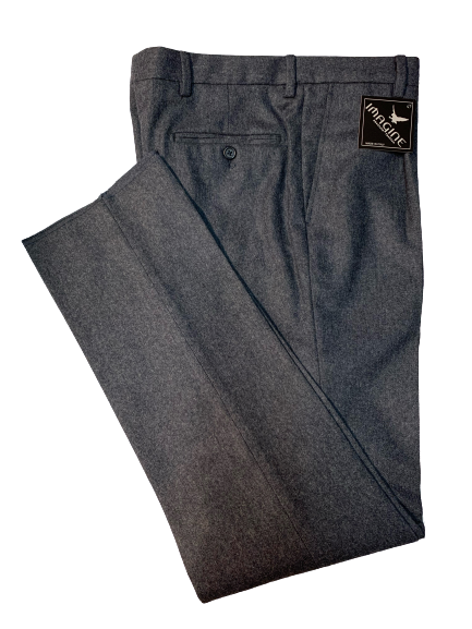 Pantalone Misto Lana Taglie Forti Classico con Pence Avio Imagine - Blocco94