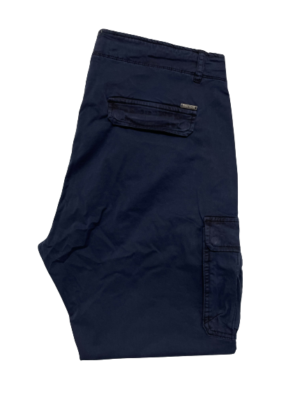 Pantalone con Tascone Giovane FMST6019 Taglie Forti Frankie Malone Blu - Blocco94