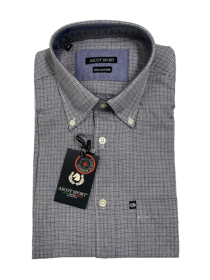 Camicia in Flanella Manica Lunga Ascot Colore 35 - Blocco94