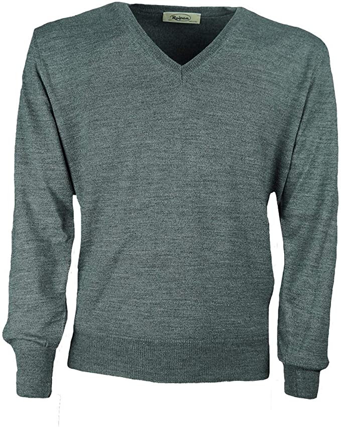 Pullover Raipan 552 Over taglie Forti Grigio Medio - Blocco94