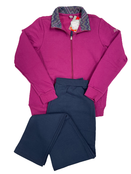 Tuta Donna Campagnolo 8Q76956-552L Giacca Fuxia Pantalone Blu - Blocco94