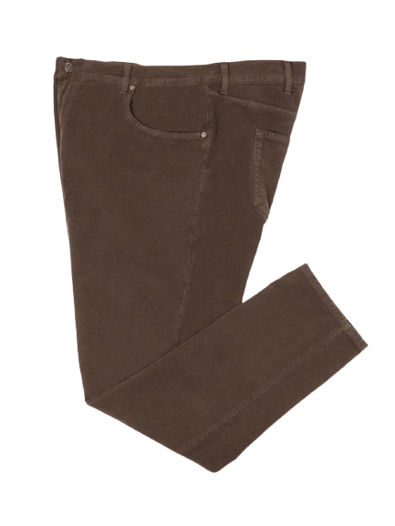 Jeans Creative Fustagno Elasticizzato Marrone Taglie Forti Holiday - Blocco94