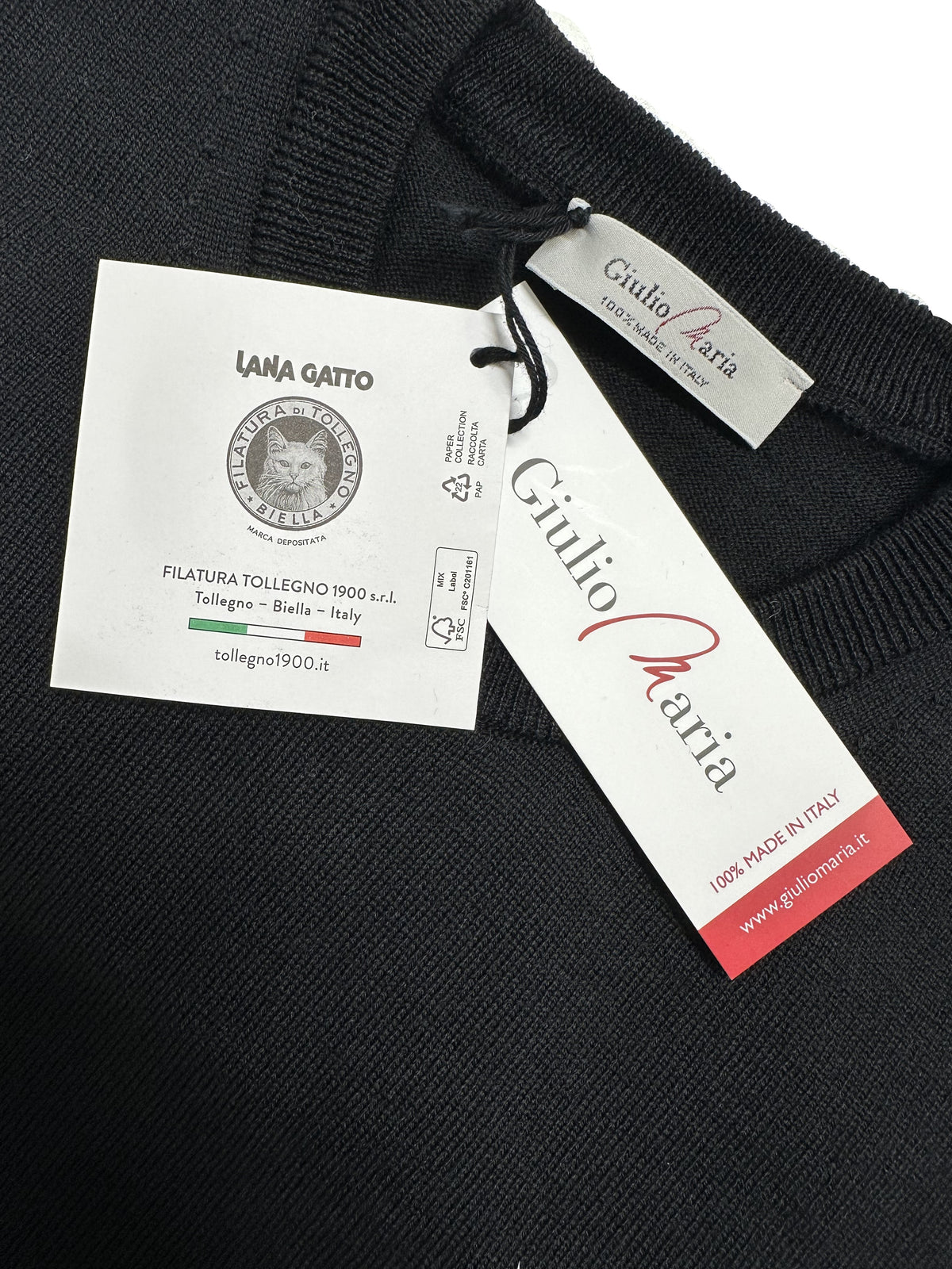 Girocollo in Merino Giulio Maria by Raipan