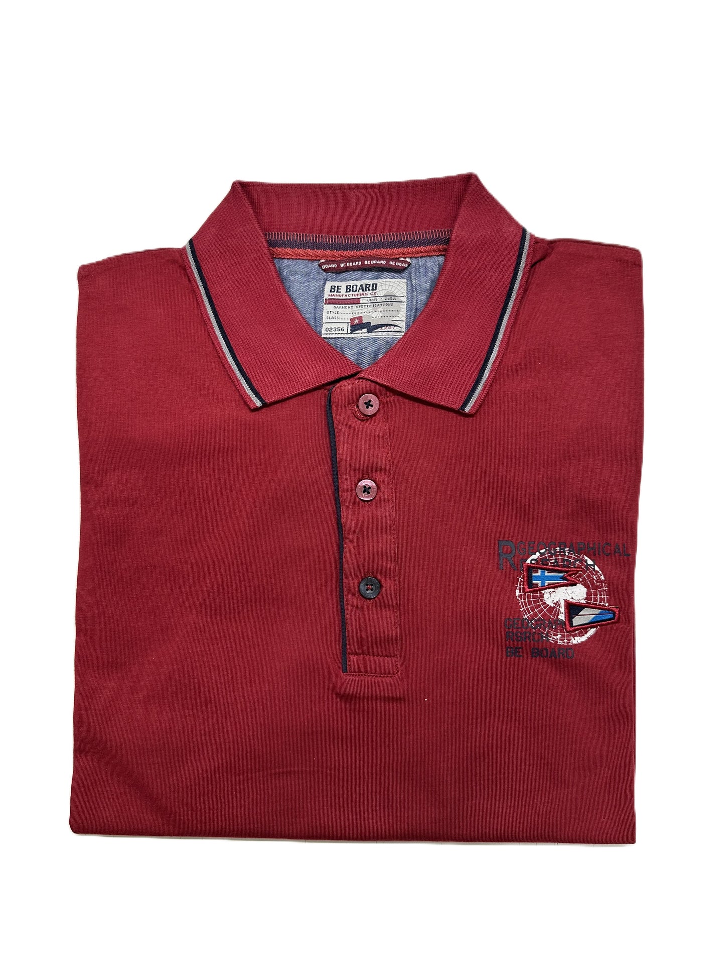 Polo Be Board Manica Lunga 01M9202C Taglie Forti