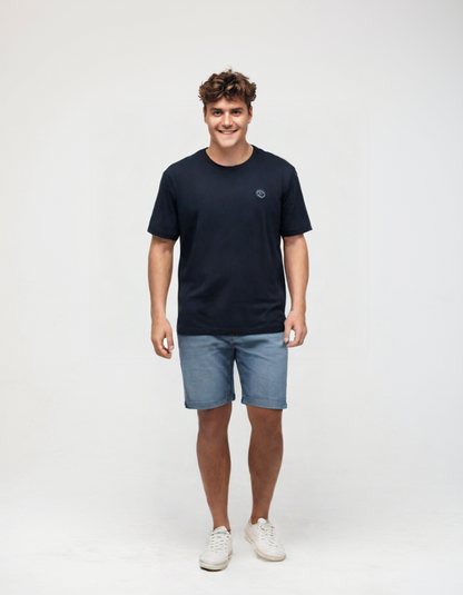 T-Shirt Girocollo Mezza Manica in Cotone  Ascot 05-337