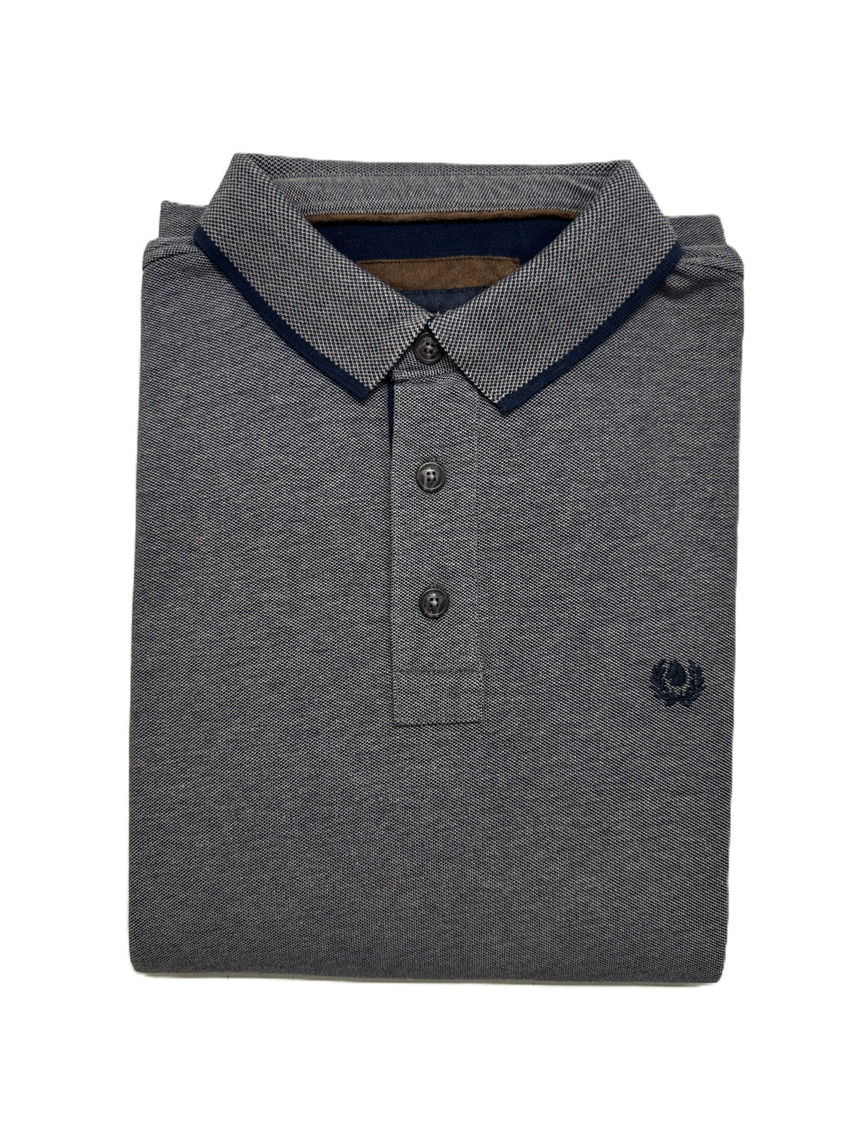 Polo Manica Lunga in Caldo Piquet Taglie Forti Ascot 13-515 02 Grigio Scuro
