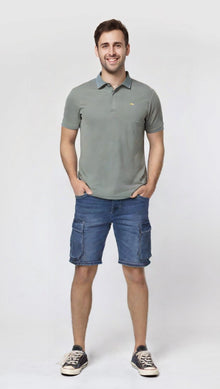 Bermuda in Jeans Elasticizzato con Tascone Wampum 14751-1I38