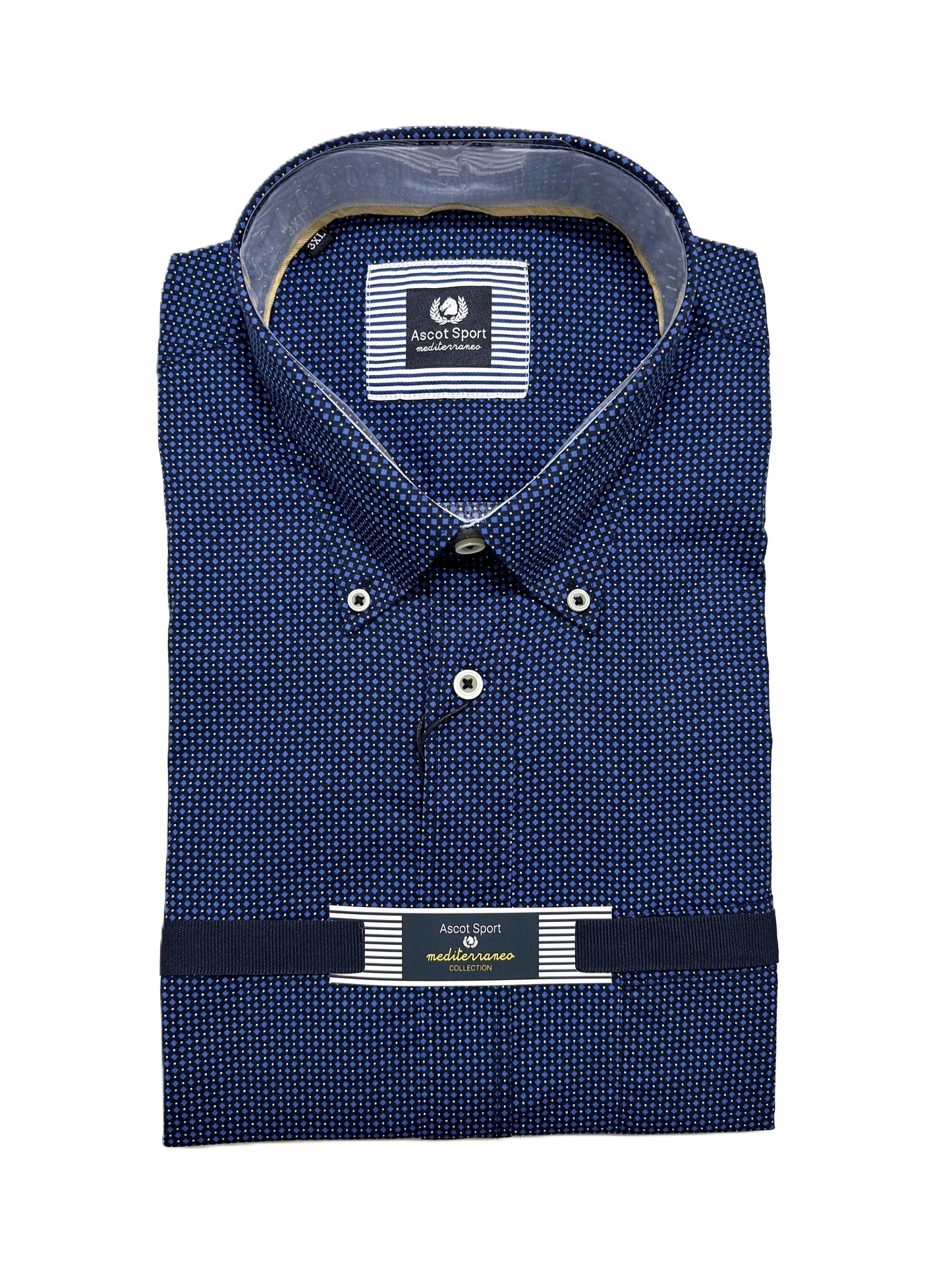 Camicia Mezza Manica Ascot Taglie Forti 15169-554 Col 12