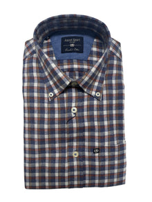 Camicia Manica Lunga Ascot Taglie Forti in Flanella 15284-509 Col15