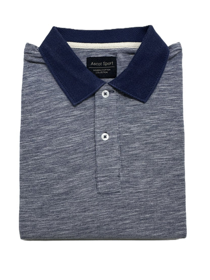 Polo Mezza Manica Taglie Forti in Piquet Ascot 15312-584