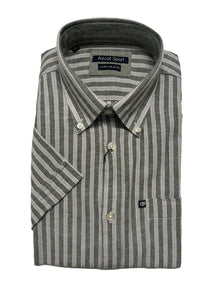 Camicia Mezza Manica Misto Lino Ascot Taglie Forti 15364-559 Col 31