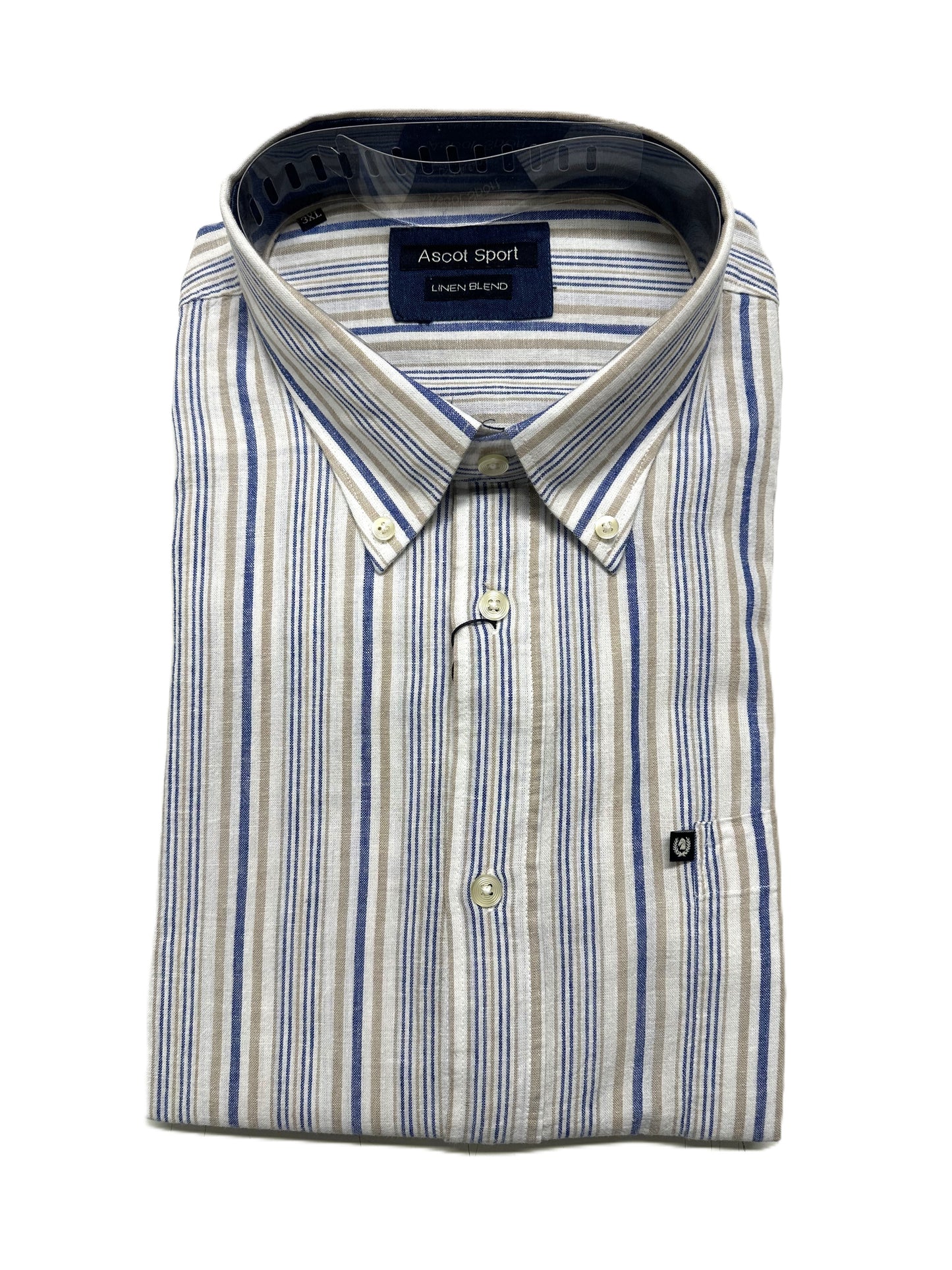 Camicia Mezza Manica in Misto Lino Ascot 15364-259 Colore 26