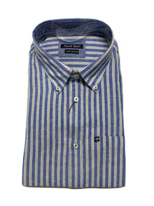 Camicia Mezza Manica Misto Lino Ascot Taglie Forti 15364-559 Col 30