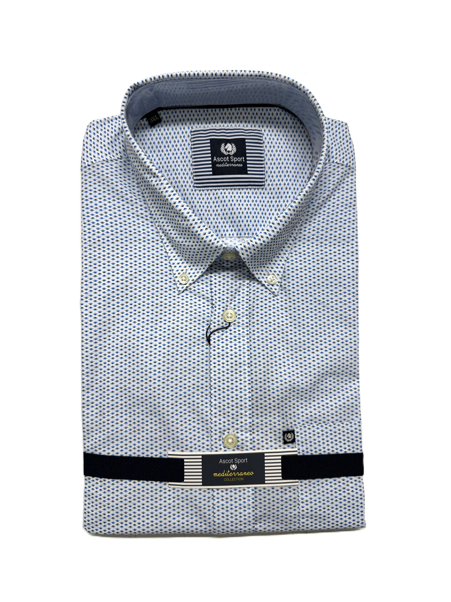 Camicia Manica Lunga Ascot Taglie Forti 15369-504 Col 01