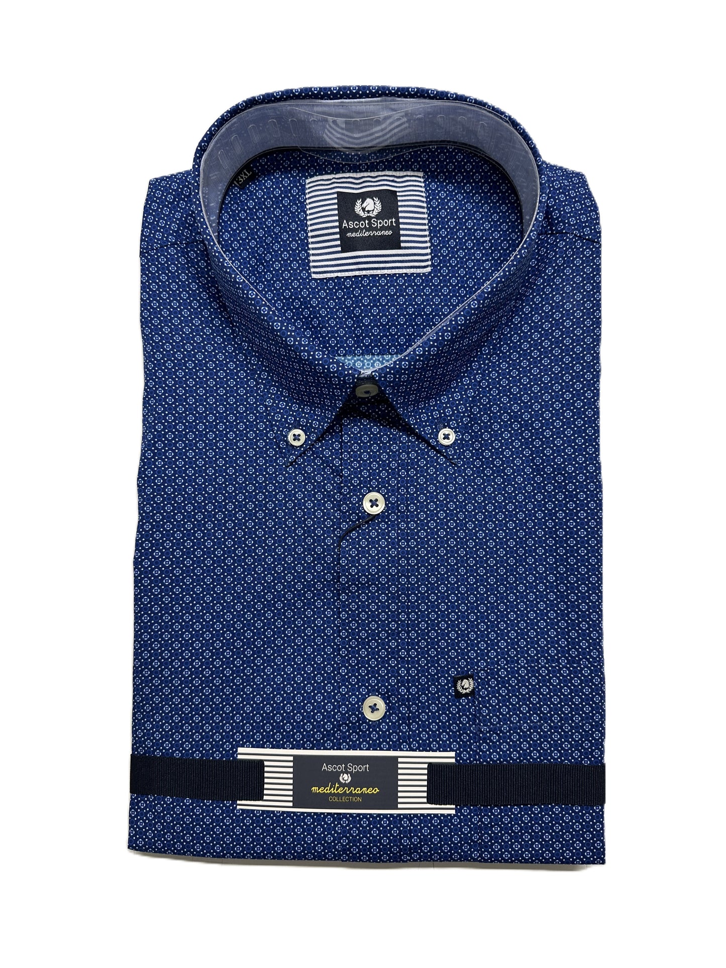 Camicia Mezza Manica Ascot Taglie Forti 15369-554 Col 08