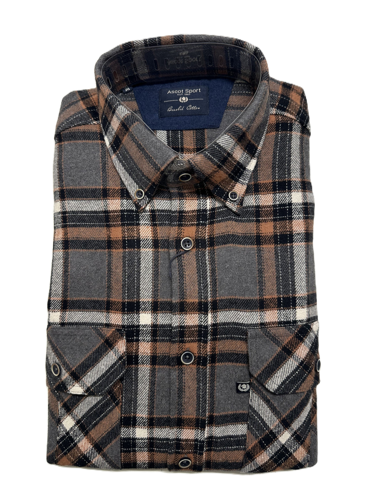 Herren Flanellhemd schwer Tipo Canadese Langarm 15828-220