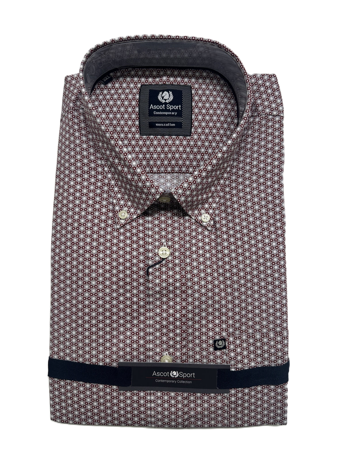 Hemd Langarm Ascot Übergröße 15269-509 Col14