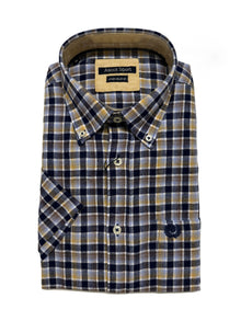 Camicia Mezza Manica in Misto Lino Ascot 15564-252S Colore 39