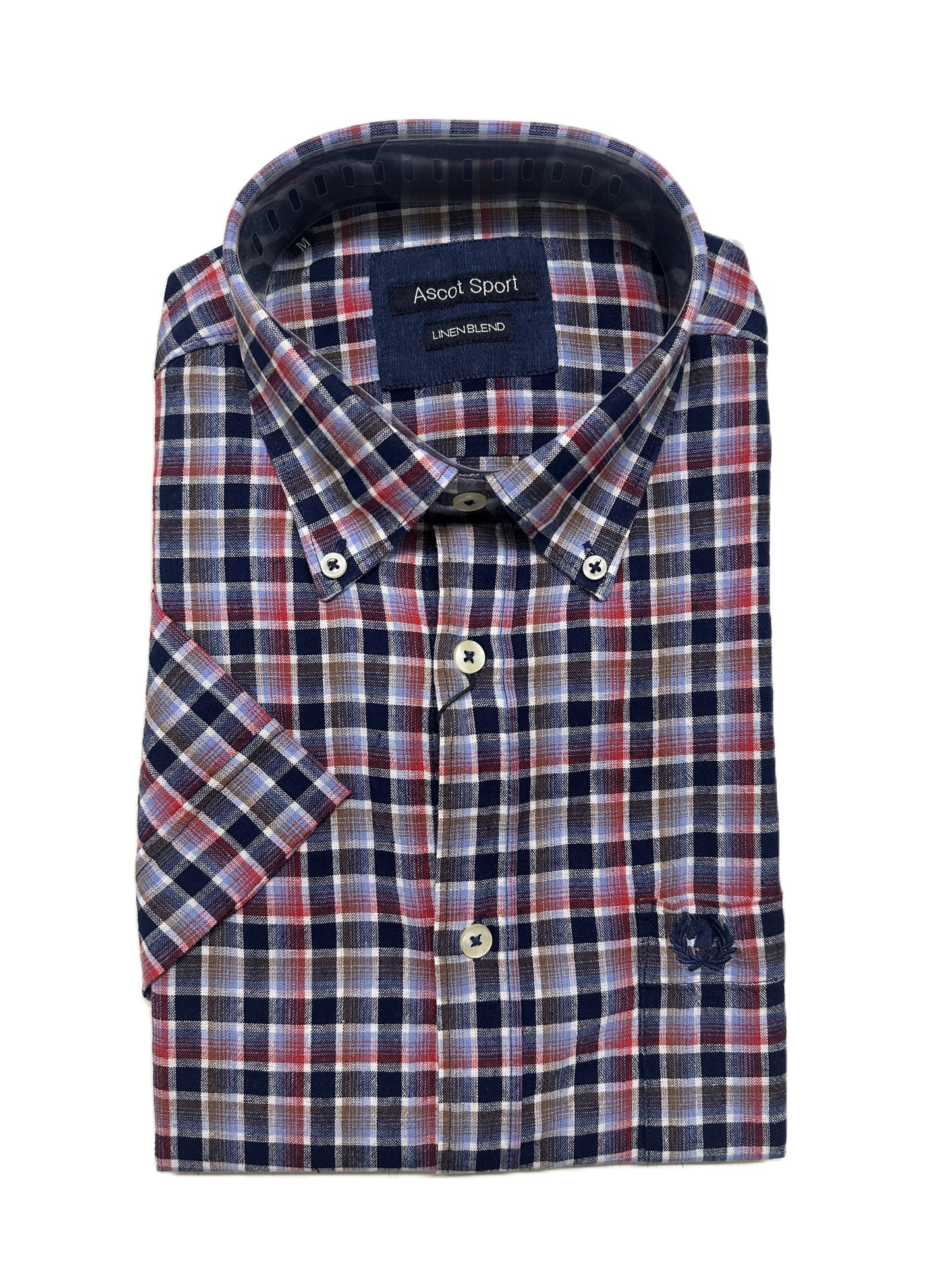 Camicia Mezza Manica in Misto Lino Ascot 15564-252S Colore 40