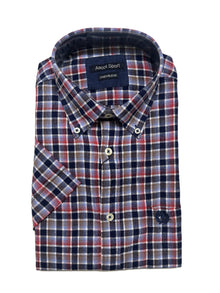 Camicia Mezza Manica in Misto Lino Ascot 15564-252S Colore 40