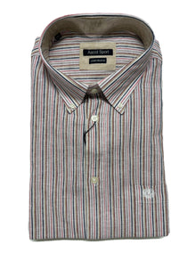 Camicia Manica Lunga in Misto Lino Ascot Taglie Forti 15564-512S col42