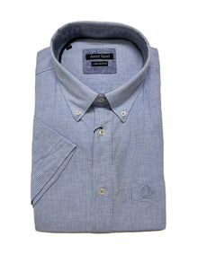 Camicia Mezza Manica Misto Lino Ascot Taglie Forti 15564-552S Col 18