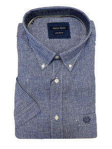 Camicia Mezza Manica Misto Lino Ascot Taglie Forti 15564-552S Col 19