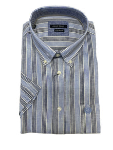 Camicia Mezza Manica Misto Lino Ascot Taglie Forti 15564-552S Col 21