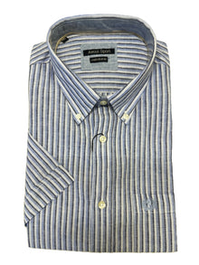 Camicia Mezza Manica Misto Lino Ascot Taglie Forti 15564-552S Col 33