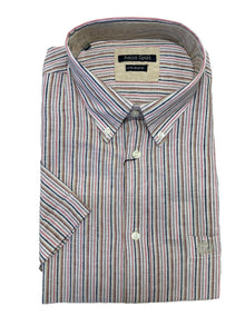 Camicia Mezza Manica in Misto Lino Ascot 15564-252S Colore 42