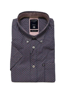 Camicia Mezza Manica Ascot Taglie Forti 15569-559S Col13